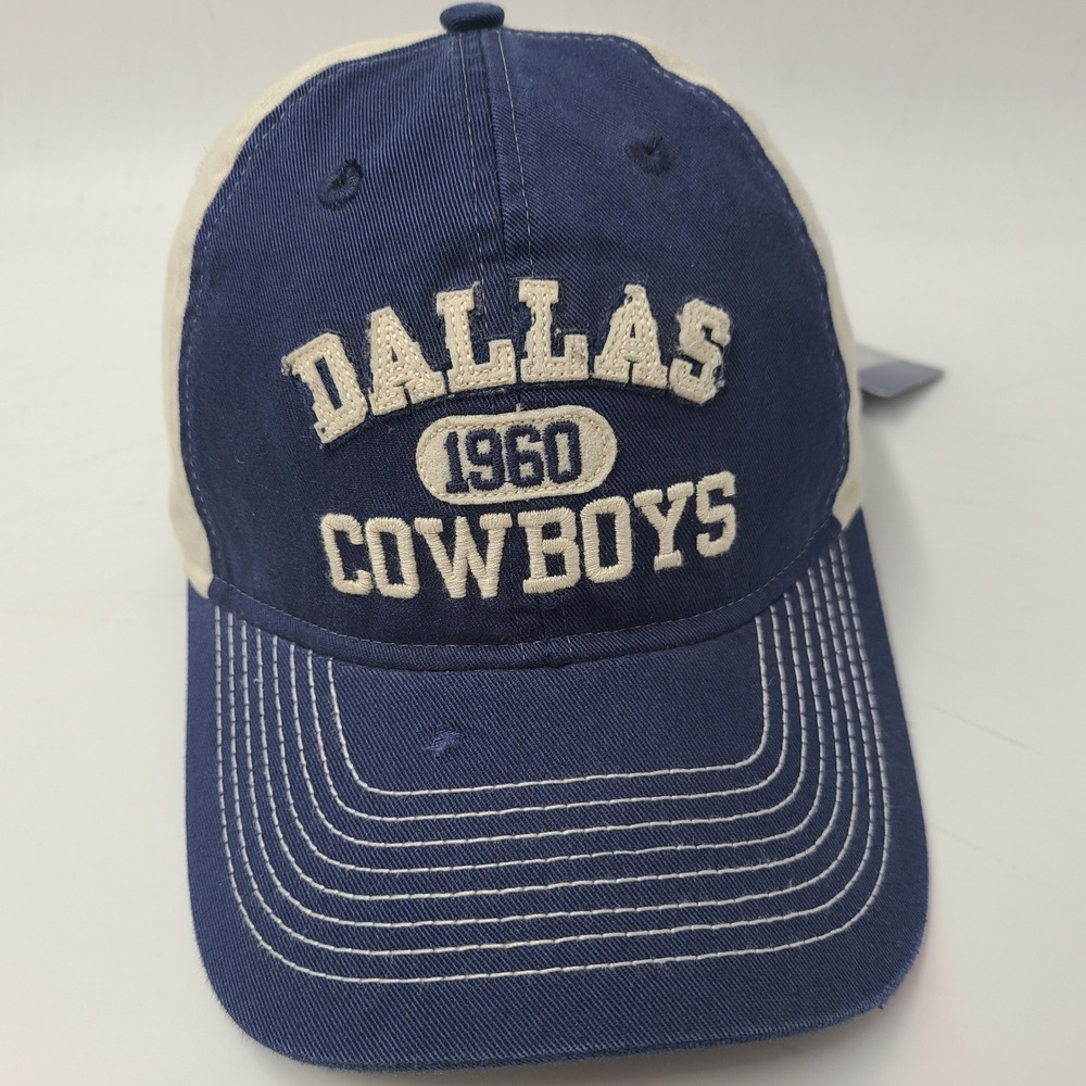Dallas Cowboys Hat Strapback Reebok Blue NFL Distressed Vintage Collection Men